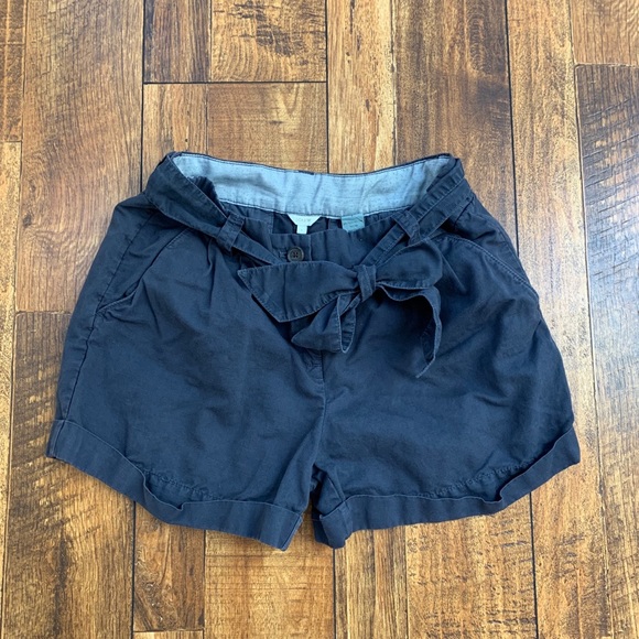 J. Crew Pants - SOLD EBAY J. Crew navy cotton linen shorts 4